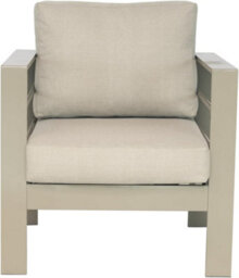 Garden Store Direct Wisteria Lane Aluminium 4 Piece Set -3 Seat Sofa, Pair Chairs, Coffee Table In Champagne With Beige Cushions - thumbnail 2