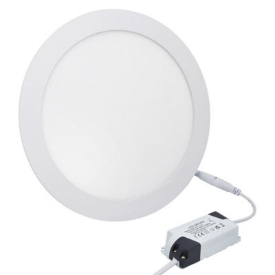 Long Life Lamps Company 20W Led Panel Light Round Recessed 6500K 20Wr65K - image 1