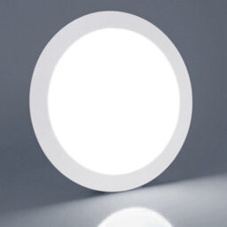 Long Life Lamps Company 20W Led Panel Light Round Recessed 6500K 20Wr65K - thumbnail 6