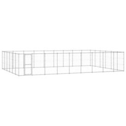 Berkfield Outdoor Dog Kennel Galvanised Steel 65.34 M2