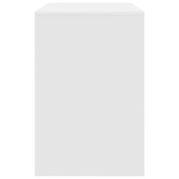 Berkfield Writing Desk White Engineered Wood Medium Storage Writing Desk - thumbnail 5