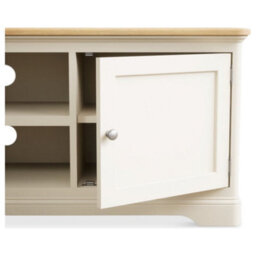 Furniture 48 Ashton Oak And Cream Painted Super Wide Tv Cabinet - thumbnail 4