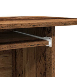 Berkfield Modern Computer Desk Old Wood 80X50X75 Cm Engineered Wood - thumbnail 8