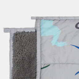 OHS Weighted Blanket Kids Dino Sensory Sleep Therapy Anxiety Soft Teddy Fleece Throw - thumbnail 7