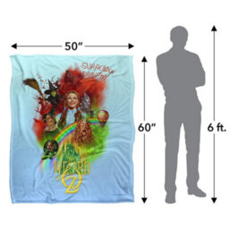 Wizard Of Oz Silky Poster Supersoft Blanket Multicoloured (152Cm X 127Cm) - thumbnail 5