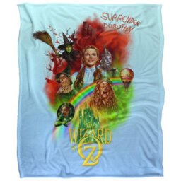 Wizard Of Oz Silky Poster Supersoft Blanket Multicoloured (152Cm X 127Cm) - thumbnail 1