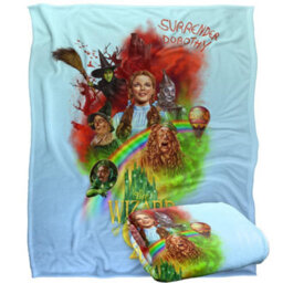 Wizard Of Oz Silky Poster Supersoft Blanket Multicoloured (152Cm X 127Cm) - thumbnail 2