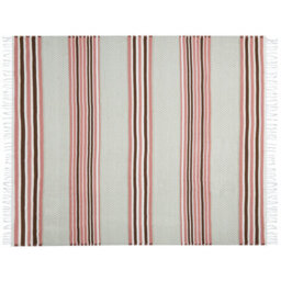 Beliani Blanket Magar Fabric 130 X 170 Cm Beige - thumbnail 4
