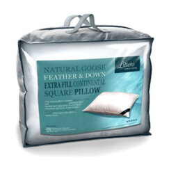 "Littens 80Cm X 80Cm Extra Fill European Continental Sqaure Goose Feather & Down Pillow (32"" X 32"")"