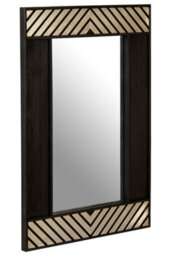 Orsina Black Gloss Finish Accent Wall Mirror - thumbnail 4