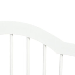 Pawhut Freestanding Pet Gate Safety Barrier 3 Pannel W/ Support Feet White - thumbnail 9
