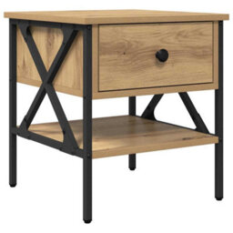 Berkfield Bedside Tables 2 Pcs Artisan Oak 40X42X45 Cm Engineered Wood - thumbnail 5