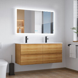 Maerts-E Large Bathroom Led Mirror 1200 X 700 mm 3 Colour Dimmable Lights Demister Touch Switch Illuminated Wall Mounted Vanity Mirror - thumbnail 6
