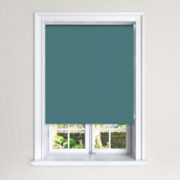 Lister Cartwright Blackout Roller Blinds Child Safety Included Herringbone Effect (Teal, 180 Cm Width X 140 Cm Drop)