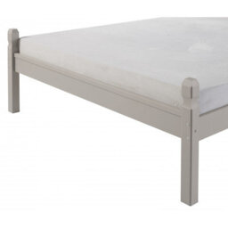 "Mercers Furniture Corona Grey Wax 4'6"" Low End Double Bed Frame Solid Pine With Mexican Styling" - thumbnail 3