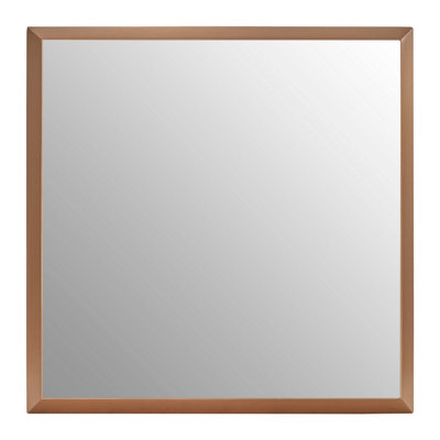 Premier Housewares Interiors By Premier Small Square Gold Finish Wall Mirror - image 1