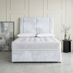 DS Living Kingsley White Divan Bed - Divan Bed Frame - thumbnail 3