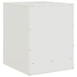 Berkfield Bedside Cabinet White 34.5X39X44 Cm Steel - thumbnail 9
