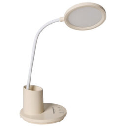 Beliani Office Desk Lamp Beige - Adjustable Arm, Stepless Dimmer, 3 Cct Modes - thumbnail 7