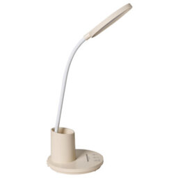 Beliani Office Desk Lamp Beige - Adjustable Arm, Stepless Dimmer, 3 Cct Modes - thumbnail 3