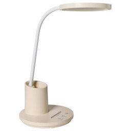 Beliani Office Desk Lamp Beige - Adjustable Arm, Stepless Dimmer, 3 Cct Modes - thumbnail 4