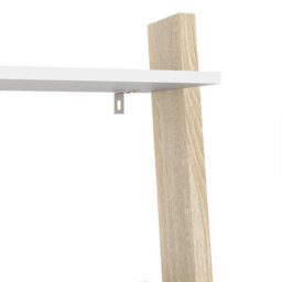 Furniture To Go Oslo Leaning Bookcase 1 Drawer White Oak - thumbnail 9