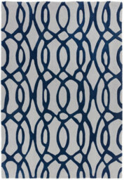 Blue Wool Handmade Luxurious Modern Easy To Clean Abstract Dining Room Bedroom And Living Room-120Cm X 170Cm - thumbnail 6