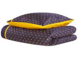 Beliani Duvet Cover Set Wallingford Sateen Cotton 135 X 200 Cm Blue - thumbnail 6