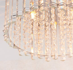 Anson Lighting Artesia 4Lt Flush Light Finished In Clear Crystal And Chrome Plate - thumbnail 4