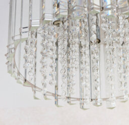 Anson Lighting Artesia 4Lt Flush Light Finished In Clear Crystal And Chrome Plate - thumbnail 6