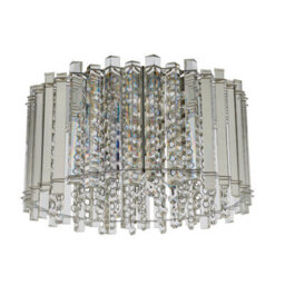 Anson Lighting Artesia 4Lt Flush Light Finished In Clear Crystal And Chrome Plate - thumbnail 3