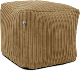 rucomfy Beanbags Rucomfy Indoor Jumbo Cord Bean Bag Footstool - Caramel Cube Pouffe - thumbnail 2
