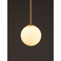 Luminosa Lighting Luminosa Savoy Globe Pendant Ceiling Light Opal, Satin Gold, Matt Black Led G9 1X5W - thumbnail 5