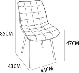 MCC Direct Set Of 2 Brown Suede Effect Dining Chairs Plush Padded Upholstered Accent Chair - Alba By Mcc - thumbnail 5