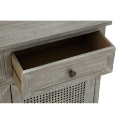 Orsina Slate Grey 2 Drawer Cabinet, Pine Wood Colonial Vanity Storage For Shoe Rack, Bathroom, Home & Office - thumbnail 8
