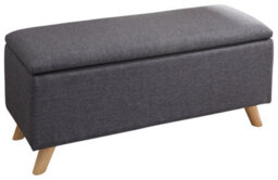 Gfw Secreto Fabric Storage Ottoman Bench Charcoal - thumbnail 7
