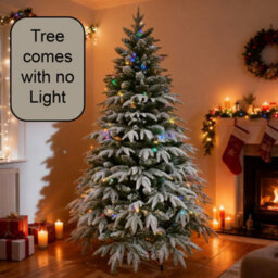 Shatchi 4Ft Green Lapland Snow Covered Christmas Tree - thumbnail 8