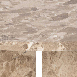 Wyld Haus Singapore Latte Brown Marble Round Coffee Table 90 Cm - thumbnail 7