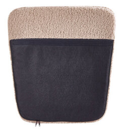 Wyld And Coco Beige Boucle Rocking Chair With Black Metal Legs And Armrests - Tall Back, Supportive Cushions, Smooth Glide - thumbnail 8