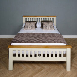 Elm Home And Garden Painted Cream/off White 4'6 Double And 5Ft King Size Bed Frame - thumbnail 3