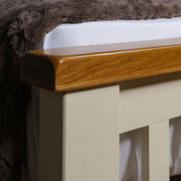 Elm Home And Garden Painted Cream/off White 4'6 Double And 5Ft King Size Bed Frame - thumbnail 4