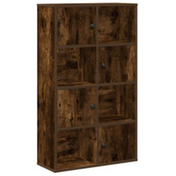 Berkfield Bookcase Smoked Oak 60X24X101.5 Cm Engineered Wood - thumbnail 2
