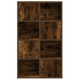 Berkfield Bookcase Smoked Oak 60X24X101.5 Cm Engineered Wood - thumbnail 4