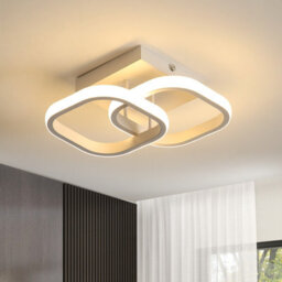 Pheashine Sleek Double Square Led Ceiling Light 22W White 19Cm Warm Light 220V - thumbnail 2