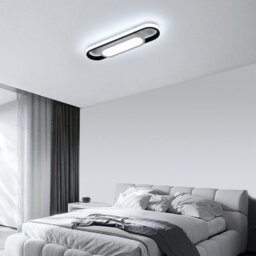 Pheashine Sleek Oval Led Ceiling Light 21W 6500K Daylight Black And White 40X10.5X5Cm - thumbnail 6