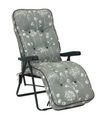 Glendale Garden & Leisure Deluxe Relaxer Renaissance Grey - thumbnail 1