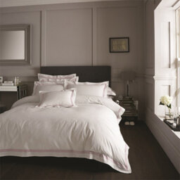 Gc Gaveno Cavailia Sheer Elegance Duvet Cover Bedding Set Single 2Pc White/pink With Matching Pillowcases - thumbnail 1