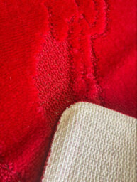 Dolphin Anti-Slip Bath Mat And Pedestal Mat 2 Piece Set - Red - thumbnail 3
