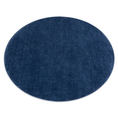 RugsX Modern Washing Carpet Lindo Circle Navy Blue, Anti-Slip, Shaggy Circle 60 Cm - image 1