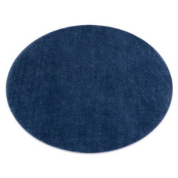 RugsX Modern Washing Carpet Lindo Circle Navy Blue, Anti-Slip, Shaggy Circle 60 Cm - thumbnail 1